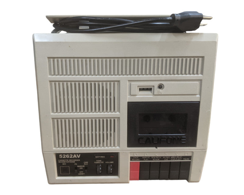 Califone Model 5262AV Cassette Recorder Magnetophone