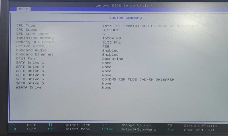 Lenovo ThinkStation P500 | Xeon E5-1650v3 | 16GB DDR4 | No HDD | Quadro K200 !