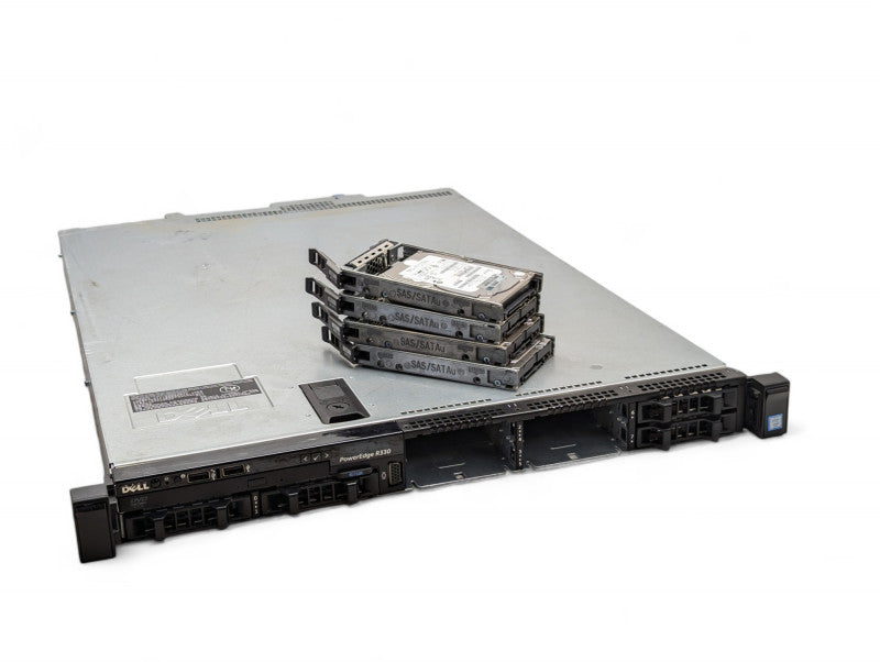 DELL PowerEdge R330 Intel Xeon E3-1240 v5 @ 3.50Ghz 64GB RAM 4 1.2TB SAS HDD  -