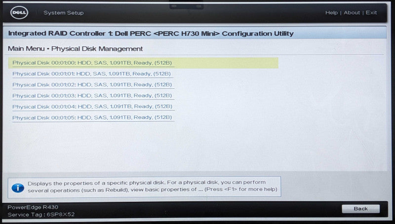 Dell PE R430 1U 8x 2.5", Xeon E5-2640 v3 2.60GHz 8C, 64GB RAM, 6x 1.2TB SAS