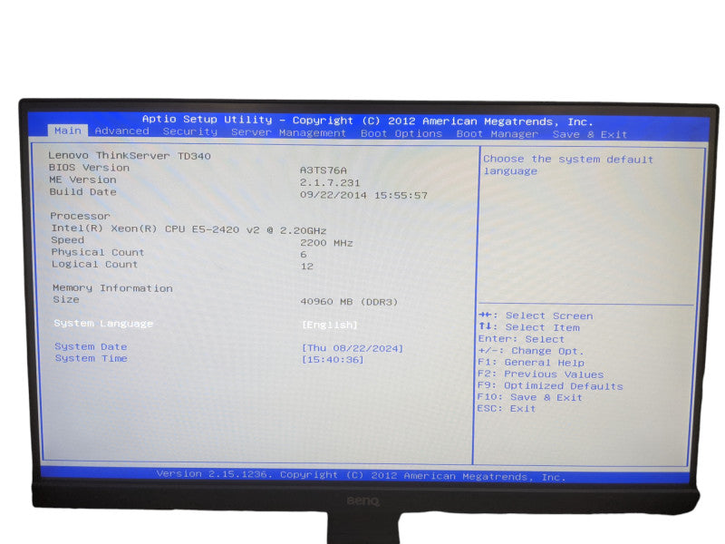 Lenovo TD340 Tower | Xeon | GB DDR3 | No HDD | LSI MegaRAID