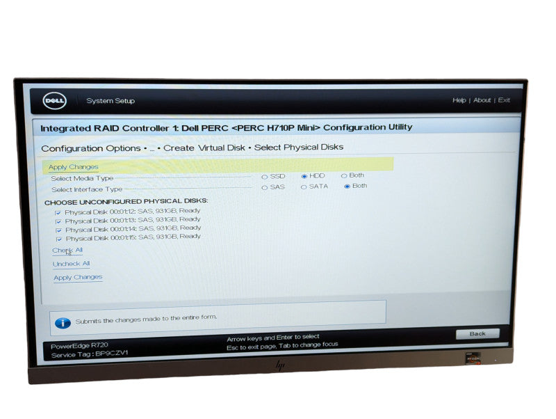 DELL PowerEdge R720 2x Xeon E5-2670 0 @ 2.60Ghz 128GB RAM 4 1TB SAS HDDs  -