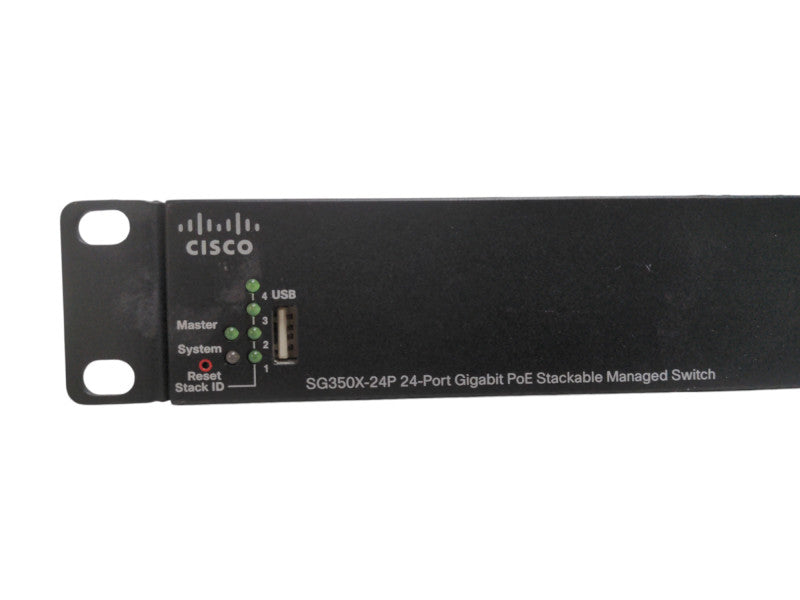 Cisco SG350X-24P-K9 24-Port Gigabit PoE Stackable Managed Network Switch