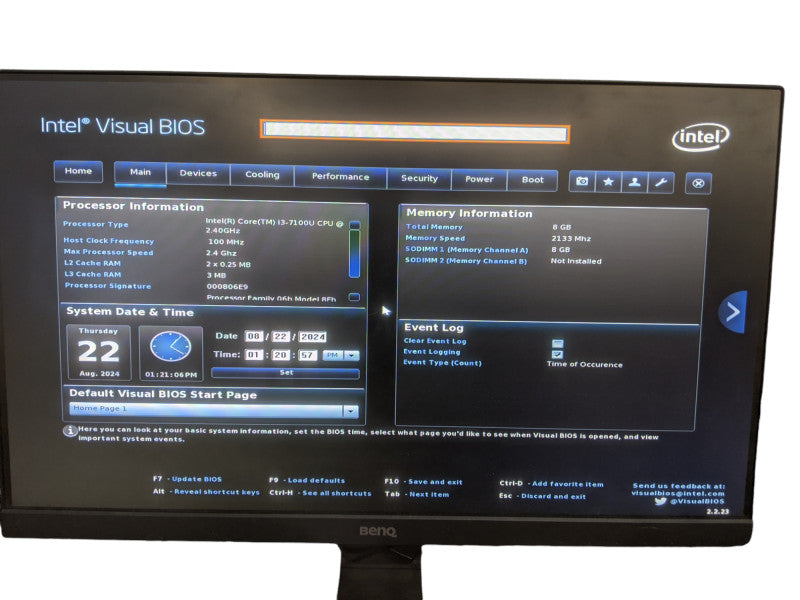 Intel NUC7i3BNK Mini PC | Core i3-7100U | 8GB DDR4 | No HDD Q