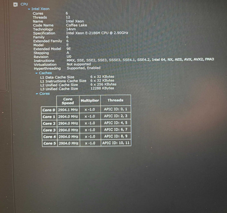 HP ZBook 17 G5 Xeon E-2186M@2.9Gh QUADRO P5200 16GB GPU 64GB RAM 1TB SSD READ Q Lap200