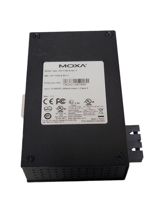 Moxa ICF-1150-S-SC-T Indust RS-232/422/485 to Single-mode Fiber Converter SEE _