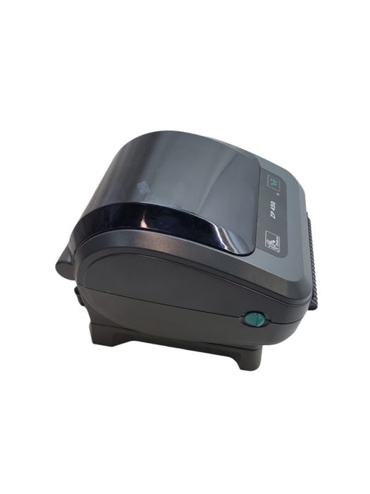 Zebra ZP 450 Thermal Shipping Barcode Label Printer + PWR / USB Cable %