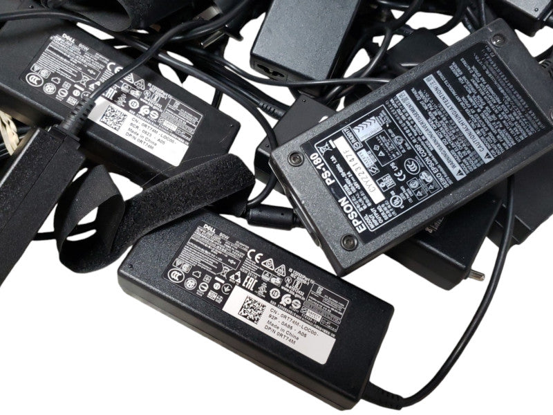 26x Assorted Laptop and Printer Power Adapters  45w to 90W