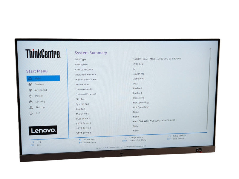 Lenovo ThinkCentre M70s SFF Intel Core i5-10400 @ 2.90Ghz 16GB RAM & 500GB SS -