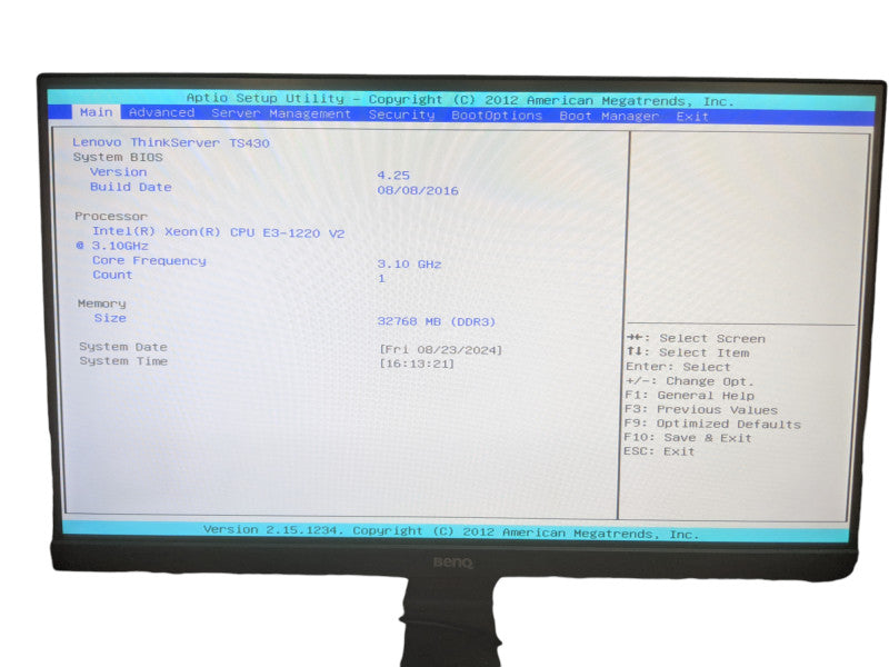 Lenovo ThinkServer TS430 | Xeon E3-1220 v2 | 32GB DDR3 | No HDD