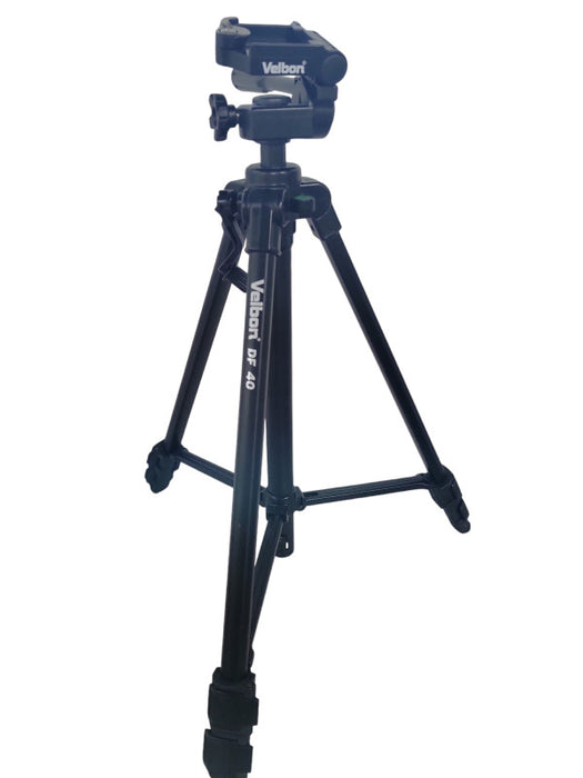 Velbon DF-40 Tripod W/2-Way Head For Photo OR Video Lightweight Q!