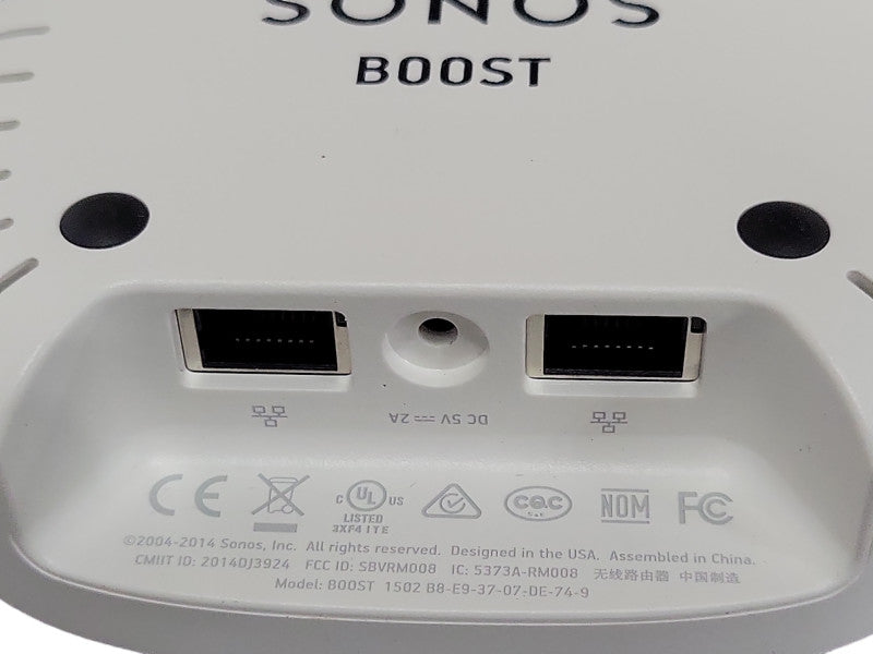 Sonos Boost White Smart Wireless Speaker Transmitter With Charger And Etherne _