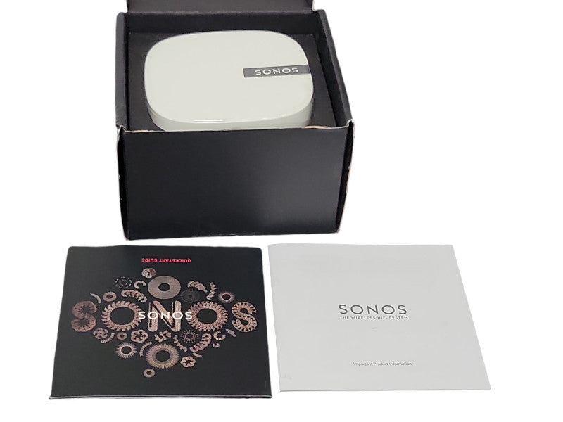 Sonos Boost White Smart Wireless Speaker Transmitter With Charger And Etherne _