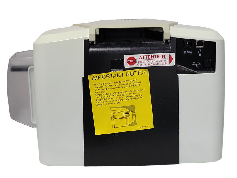 HID Fargo C50 Thermal Color ID Card Printer (USB) w/ Power adapter, READ _