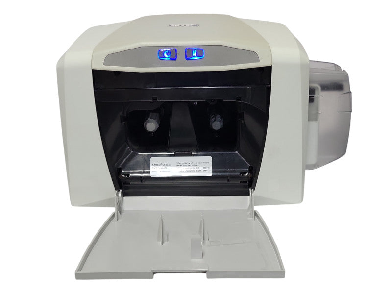 HID Fargo C50 Thermal Color ID Card Printer (USB) w/ Power adapter, READ _