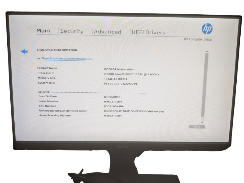 HP Z4 G4 Workstation | Xeon W-2102 | 16GB DDR4 | No HDD | Quadro P400