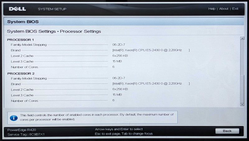 Dell PE R420 1U 8x2.5", 2x Xeon E5-2430 0 2.20Gz 6C, 32GB ECC DDR3, H310 Mini