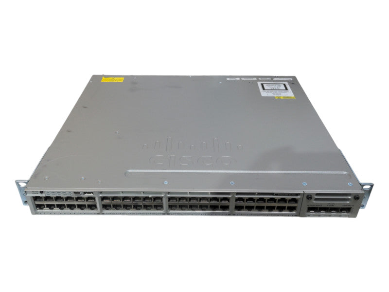 Cisco WS-C3850-48P-S Gigabit PoE Switch w/C3850-NM-4-1G, 1x 715W PSU Q