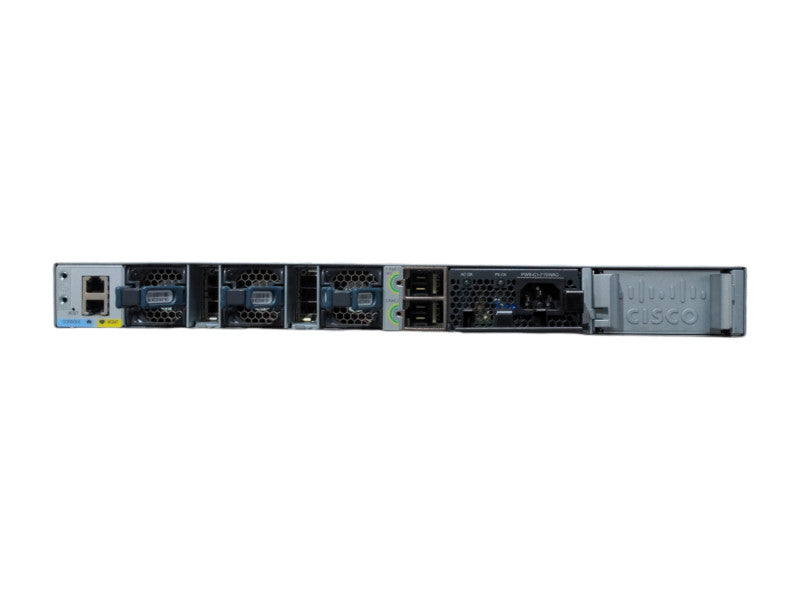 Cisco WS-C3850-48P-S Gigabit PoE Switch w/C3850-NM-4-1G, 1x 715W PSU Q