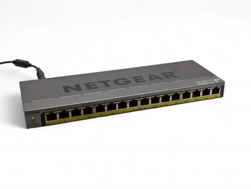 NETGEAR 16-port PoE+ Gigabit Unmanaged Switch GS116LP Please READ   -