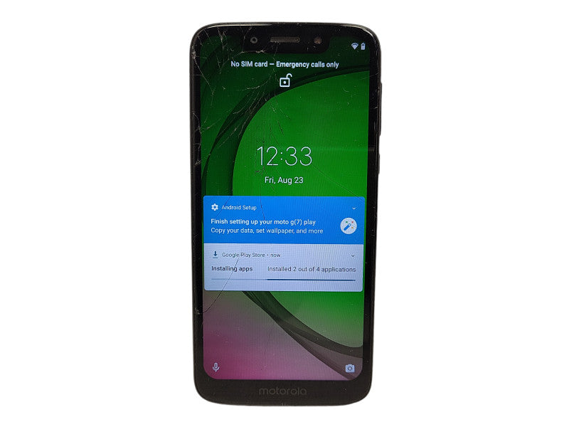 Motorola Moto G7 Play XT1952 32GB Black Boost Android 4G LTE Smartphone $