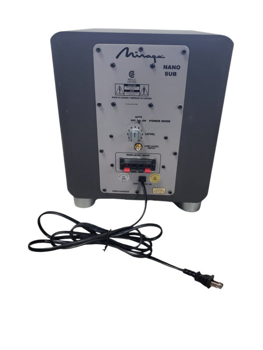 Mirage Nano Sub 5.1 Channel Surround Sound Powered Subwoofer