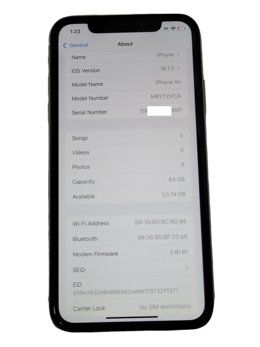 Apple iPhone XR 64GB UNLOCKED phone, READ _