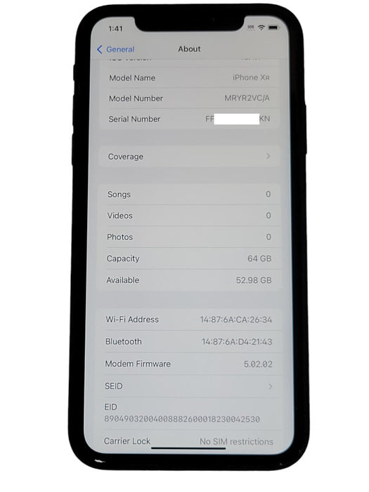 Apple iPhone XR 64GB UNLOCKED phone, READ Detail _