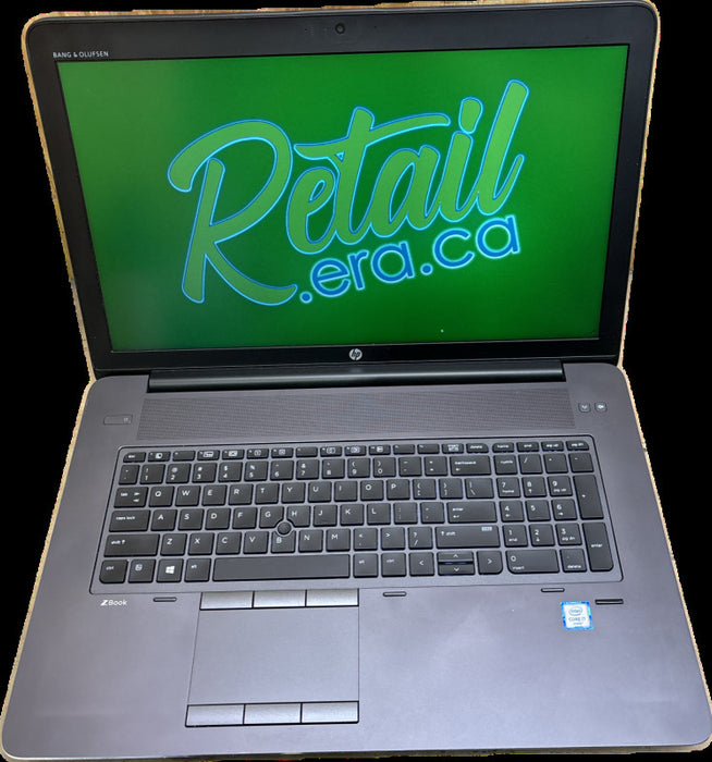 HP ZBook 17 G3 i7-6820HQ QUADRO M1000M GPU 16GB RAM 512SSD No Power Adapter! Q Lap200