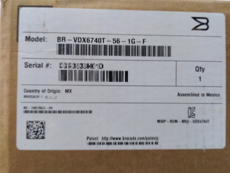 Brocade BR-VDX6740T-56-1G-F VDX 6740T-1G 48P 1000BASE-T 2xQSFP+ ports