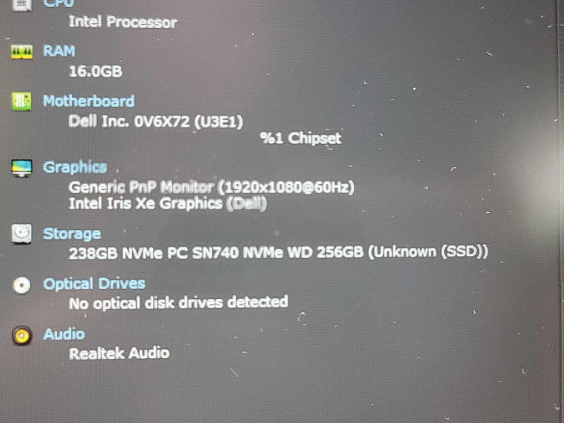 Dell Latitude 5531 | i7-12800H| 16GB DDR5 | 512GB NVMe | PARTS/REPAIR  β Lap200