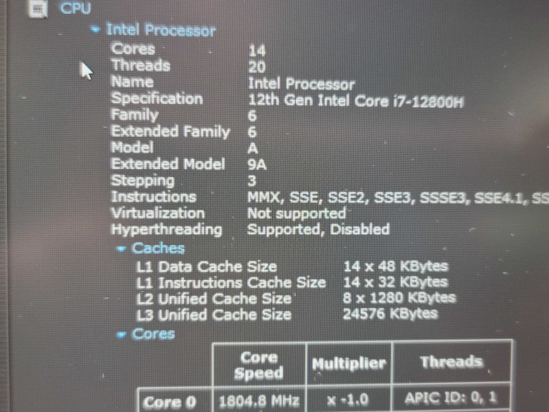 Dell Latitude 5531 | i7-12800H| 16GB DDR5 | 512GB NVMe | PARTS/REPAIR  β Lap200