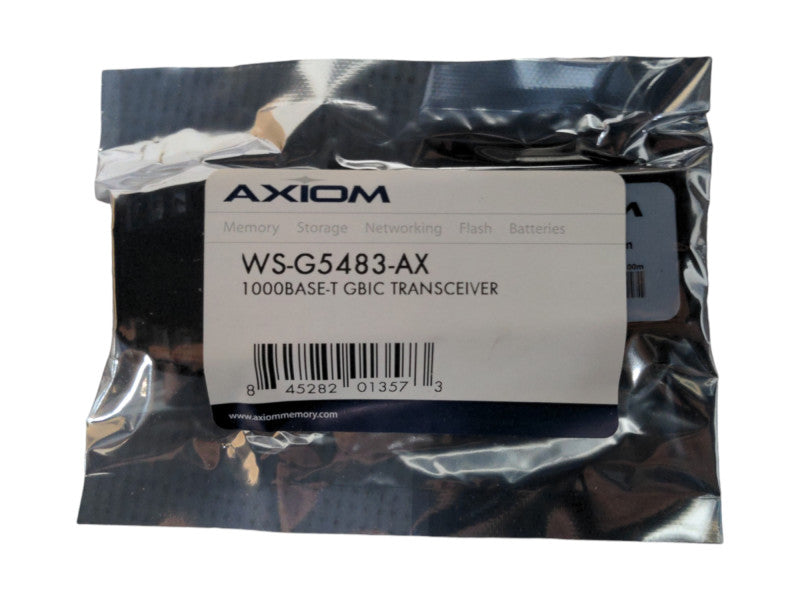 Axiom WS-G5483-AX 1000Base-T Copper 100m RJ-45 Connector GBIC Transceiver Q