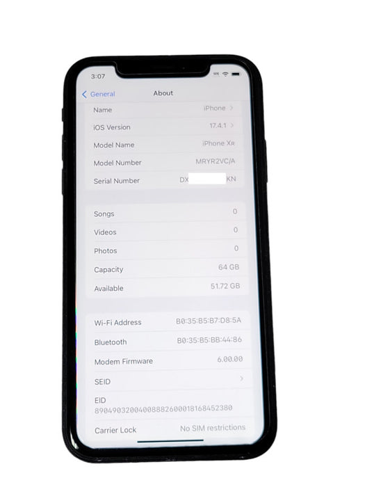 Apple iPhone XR 64GB unlocked phone  _