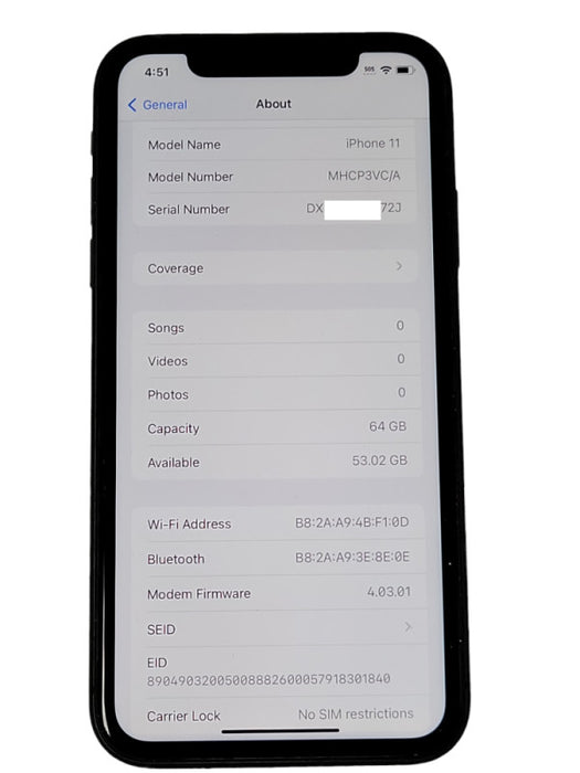 Apple iPhone 11 64GB unlocked phone _
