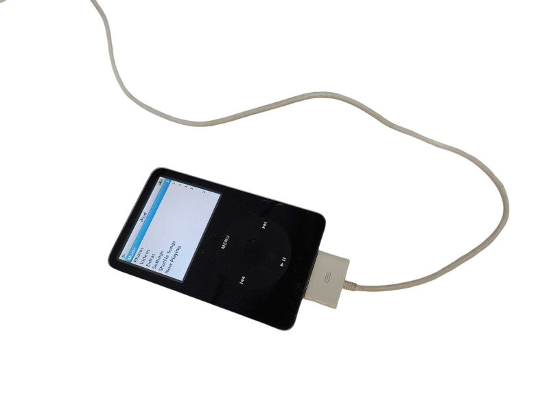 Vintage Apple 2005 5th Gen Black IPOD 60GB Model: A1136 with cable  =