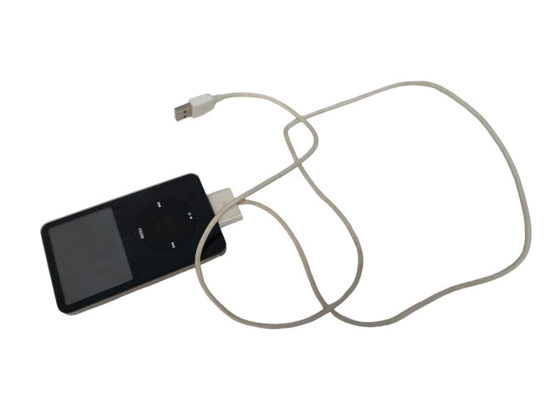 Vintage Apple 2005 5th Gen Black IPOD 60GB Model: A1136 with cable  =