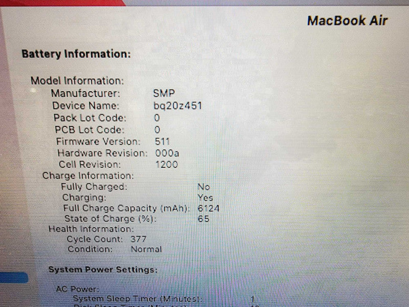 Apple Macbook Air 2015 13" 2-Core i5-5250 @ 1.6GHz 8GB DDR3 256GB SSD (