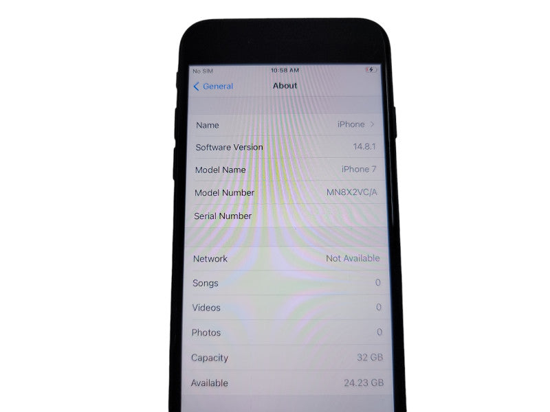 Apple iPhone 7 - 32GB - Black (*