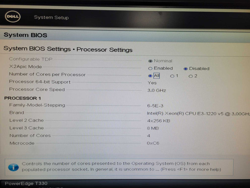 Dell PE T330, Xeon E3-1220 v5 3.00GHz, 16GB DDR4, 8x3.5", 2x PSU, 4x 2TB HDDs _