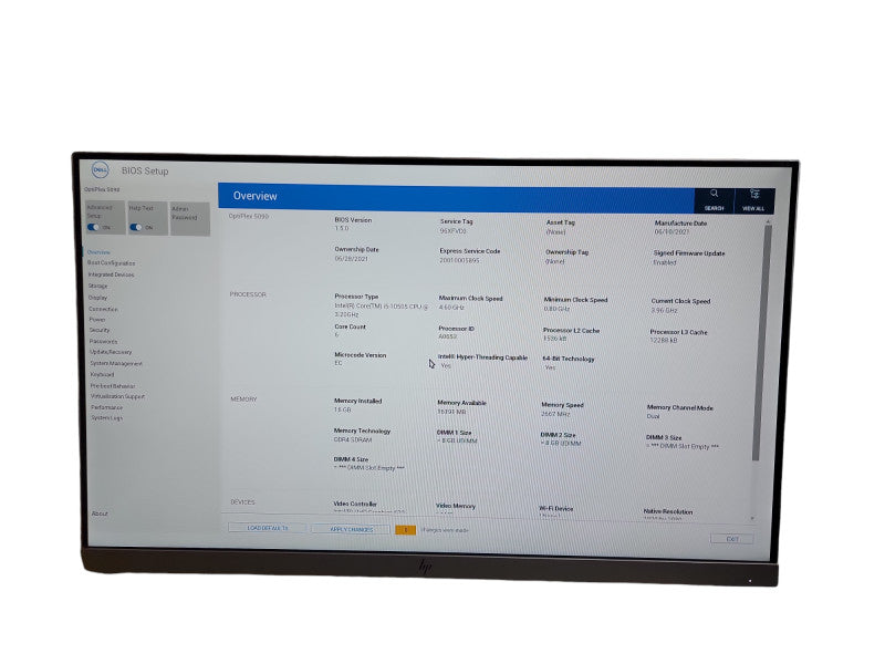 Dell OptiPlex 5090 SFF Core i5 - 10505 CPU @ 3.20GHz 16GB DDR4 Ram θ