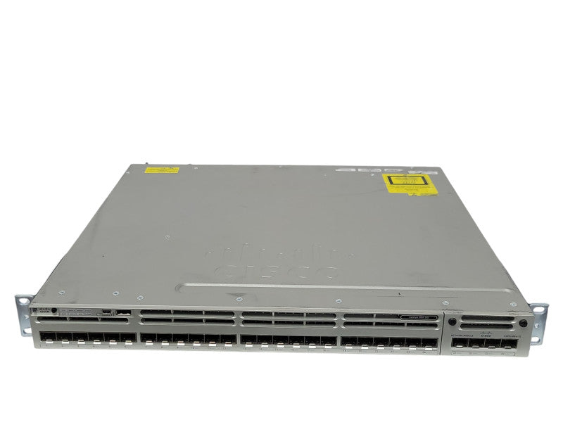 Cisco WS-C3850-24S-S 24 Port GE SFP Switch  IP Base, C3850-NM-4-1G, 1x PSU _