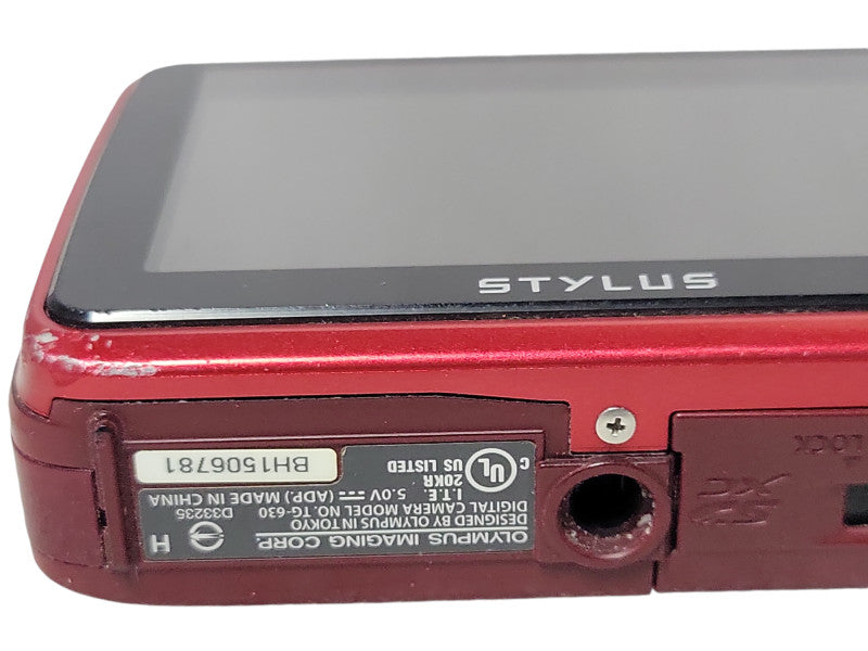 Olympus Stylus Tough TG-630 12.0MP Digital Camera, READ _