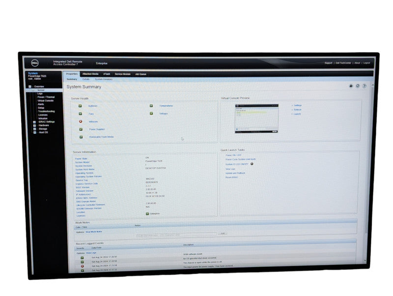 DELL T620 2x Intel Xeon E50-2620 0 @ 2.00Ghz 64GB RAM H710 RAID  -