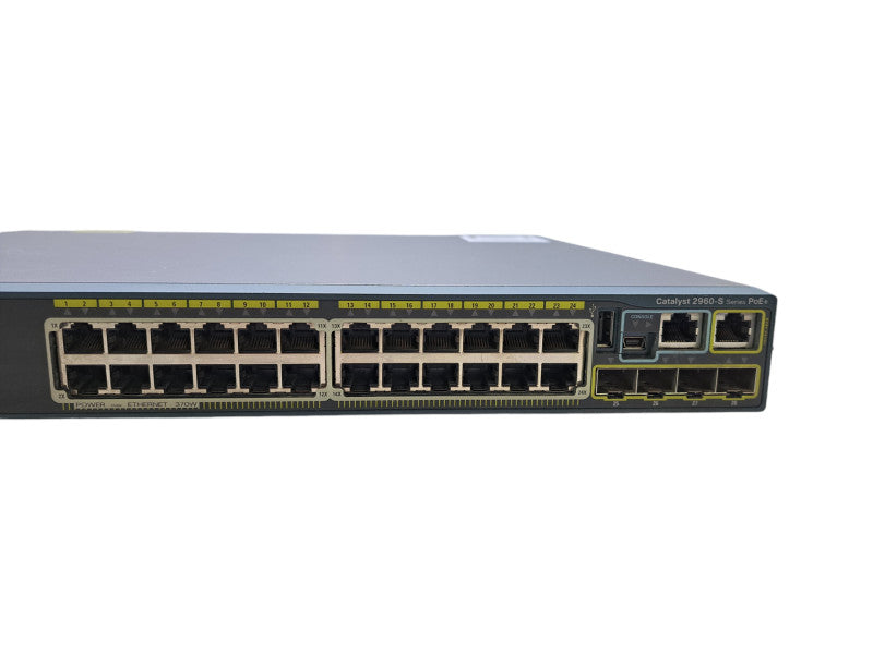 Cisco WS-C2960S-24PS-L V03 | 24-Port Gigabit PoE+ 370W Network Switch