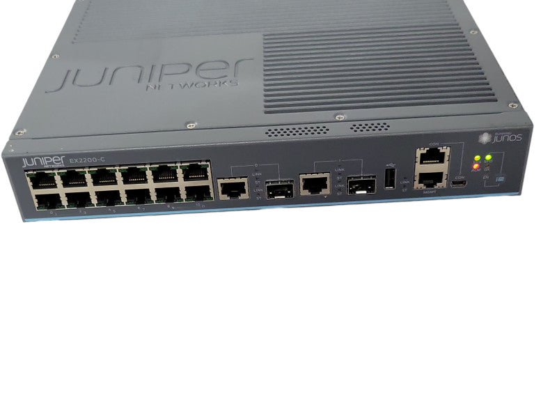 Juniper EX2200-C 12-Port Gig Ethernet PoE Network Switch EX2200-C-12T-2G SEE _