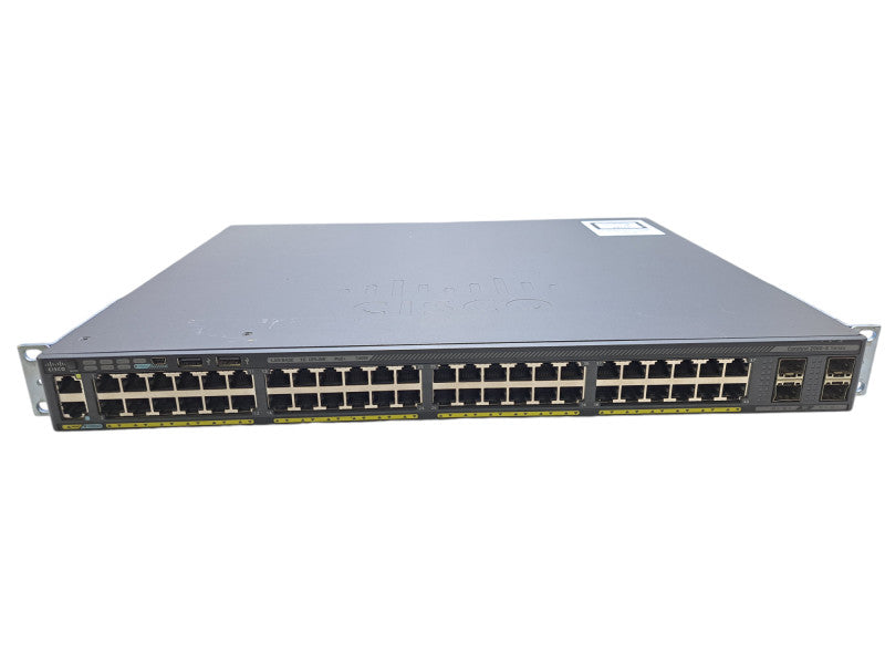 Cisco WS-C2960X-48FPS-L V04 | 48 Port Gigabit PoE+ 740W Switch | 4x SFP