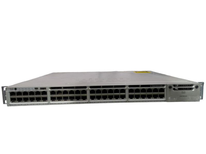 Cisco WS-C3850-48U-E, 48 10/100/1000 Ethernet UPOE ports, 1x 1100W PSU