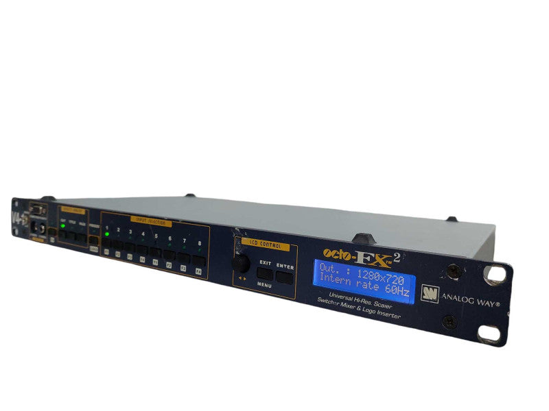 Analog Octo-FX 2 V4-1 Universal Hi-Res Scaler Switcher Mixer & Logo Inserter  =