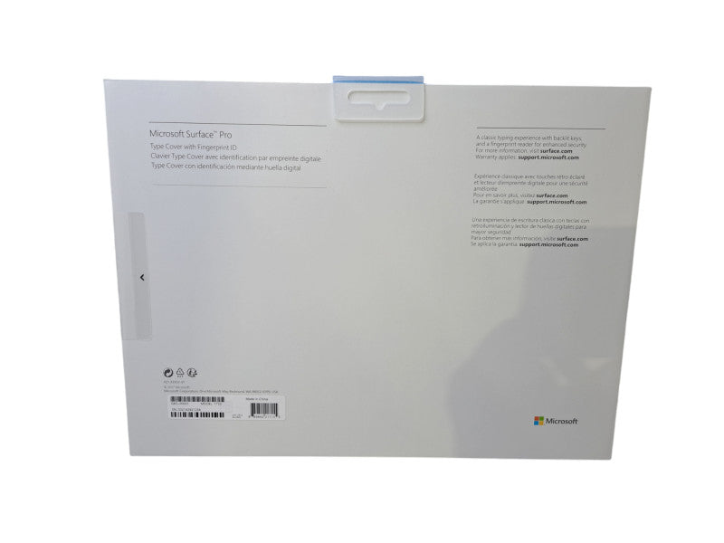 New | Microsoft Cover 1755 Keyboard W/ ID Finger Print for Surface Pro Q
